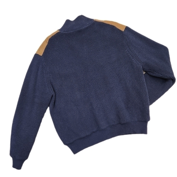 Orvis Cable Knit Zip Vintage Style Cardigan, Navy, Men's XL, (Listing as) - Picture 2 of 8